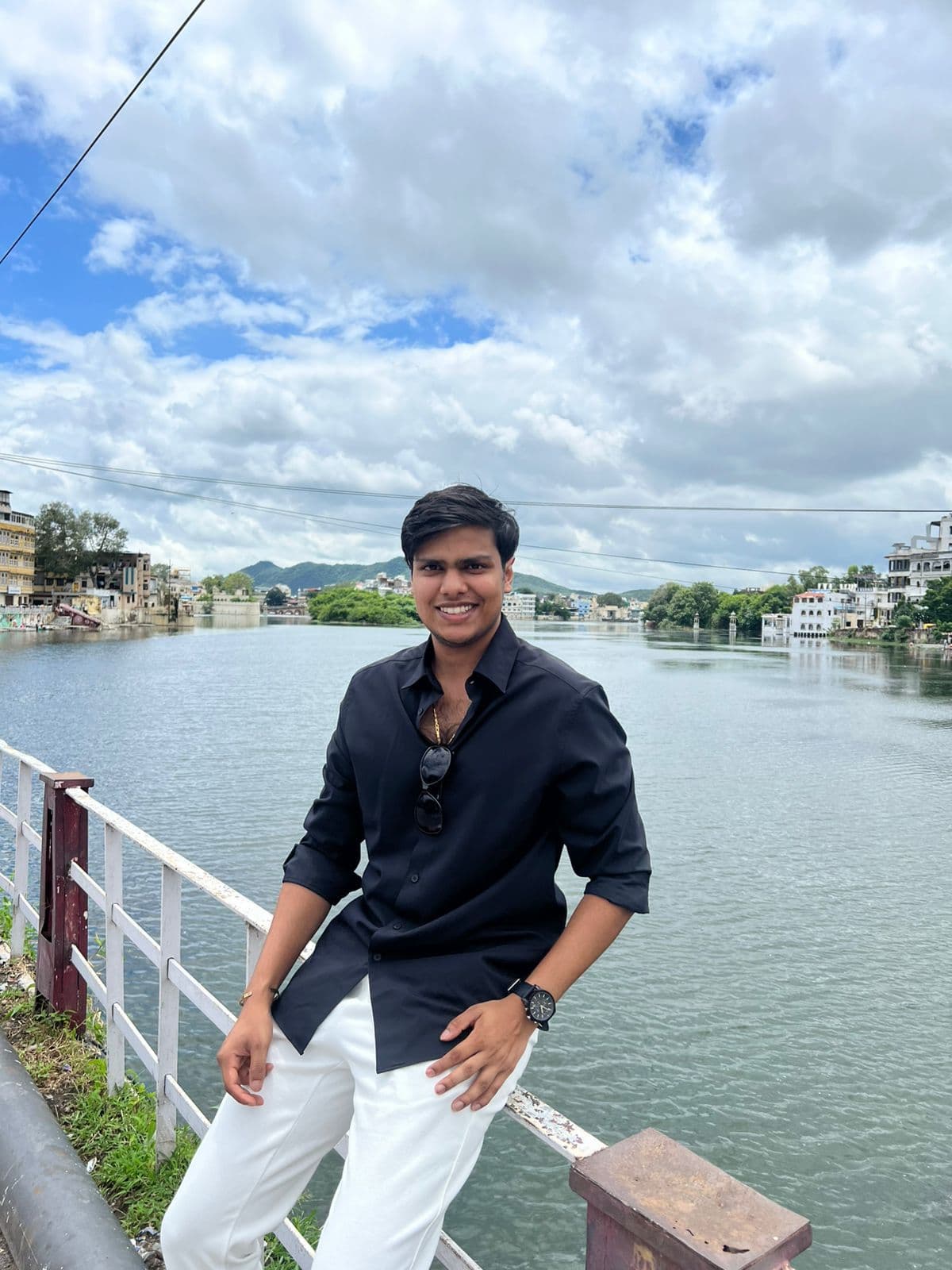 Mehul at Lake Pichola, Udaipur